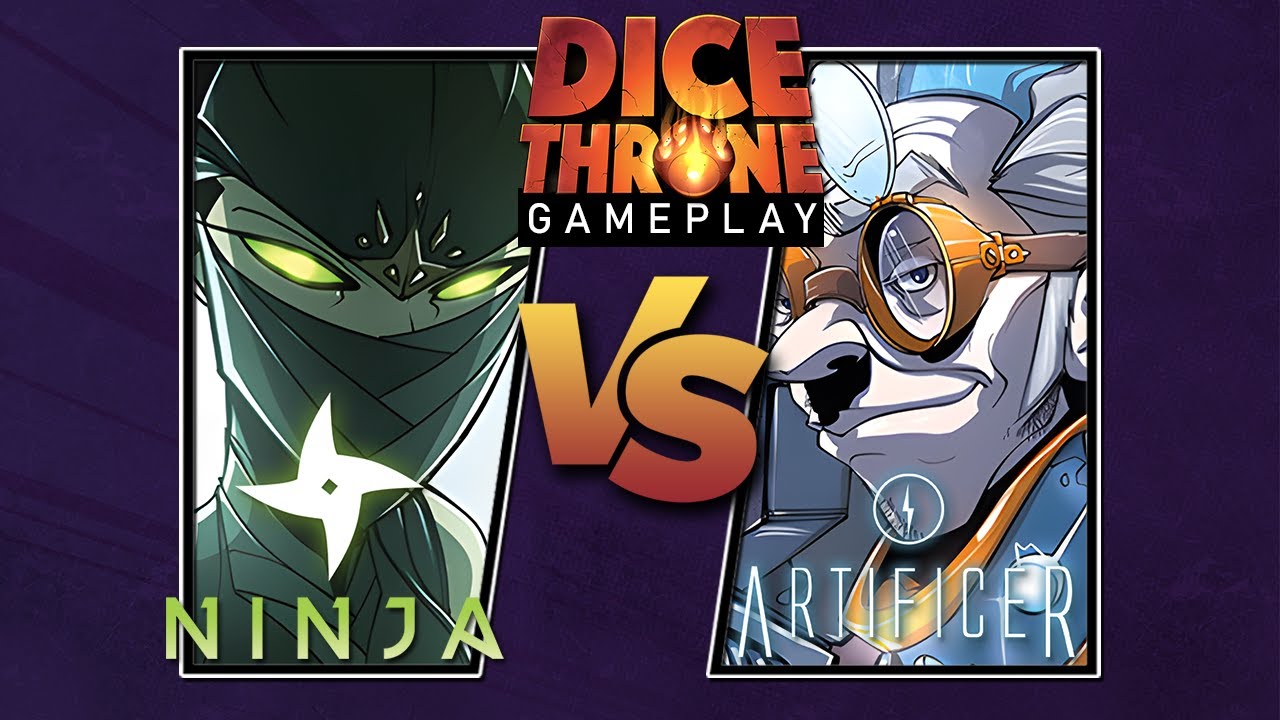 Dice Throne Duel Gameplay | Ninja vs Artificer
