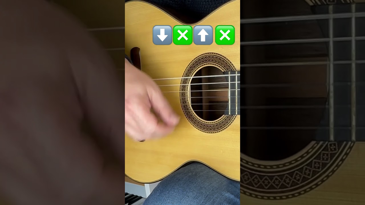 👉RITMO B&Aacute;SICO F&Aacute;CIL en GUITARRA, en 5 MINUTOS, #guitarra  #guitarlesson #shorts