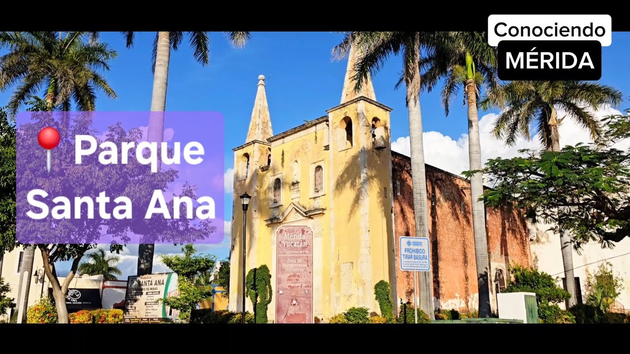 Yucatravel, Parque Santa Ana justo a un costado del remate de paseo de montejo #recommendations #fyp