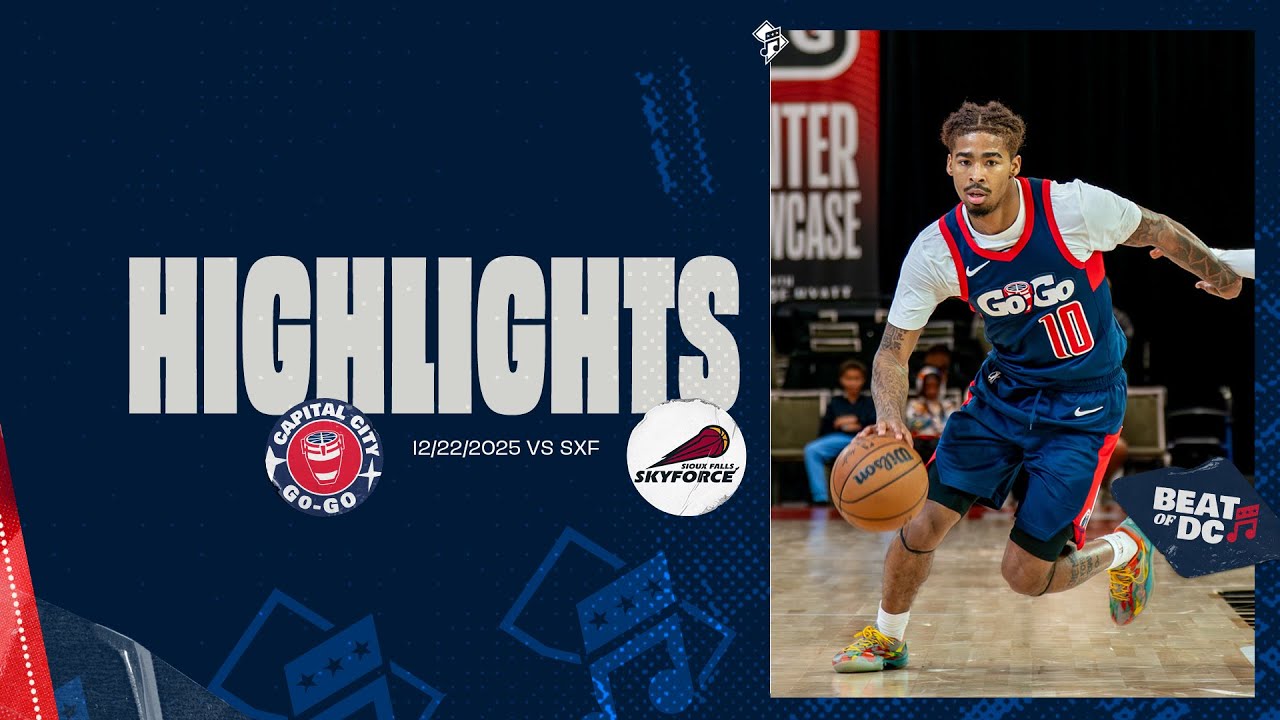 Highlights: Capital City Go-Go vs Sioux Falls Skyforce | 12.22.25