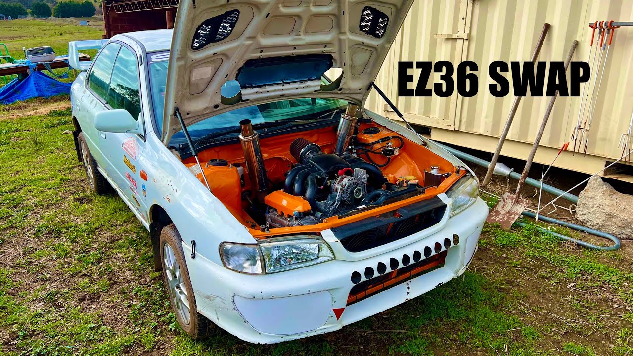 3.6l H6 Subaru GC8 swap in 10 minutes