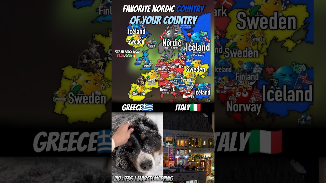 Favorite Nordic Country Of Your Country #mapping #map #shorts #popular #fyp