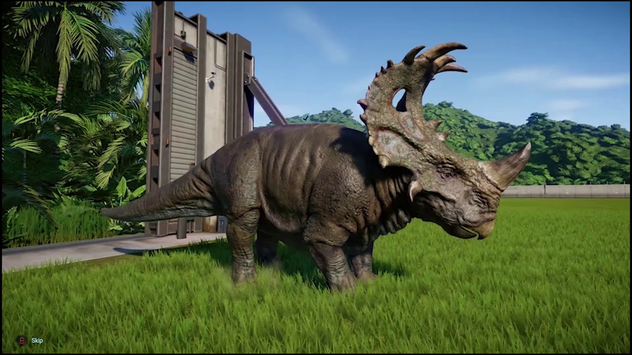Sinoceratops Skins and Stats - Jurassic World Evolution