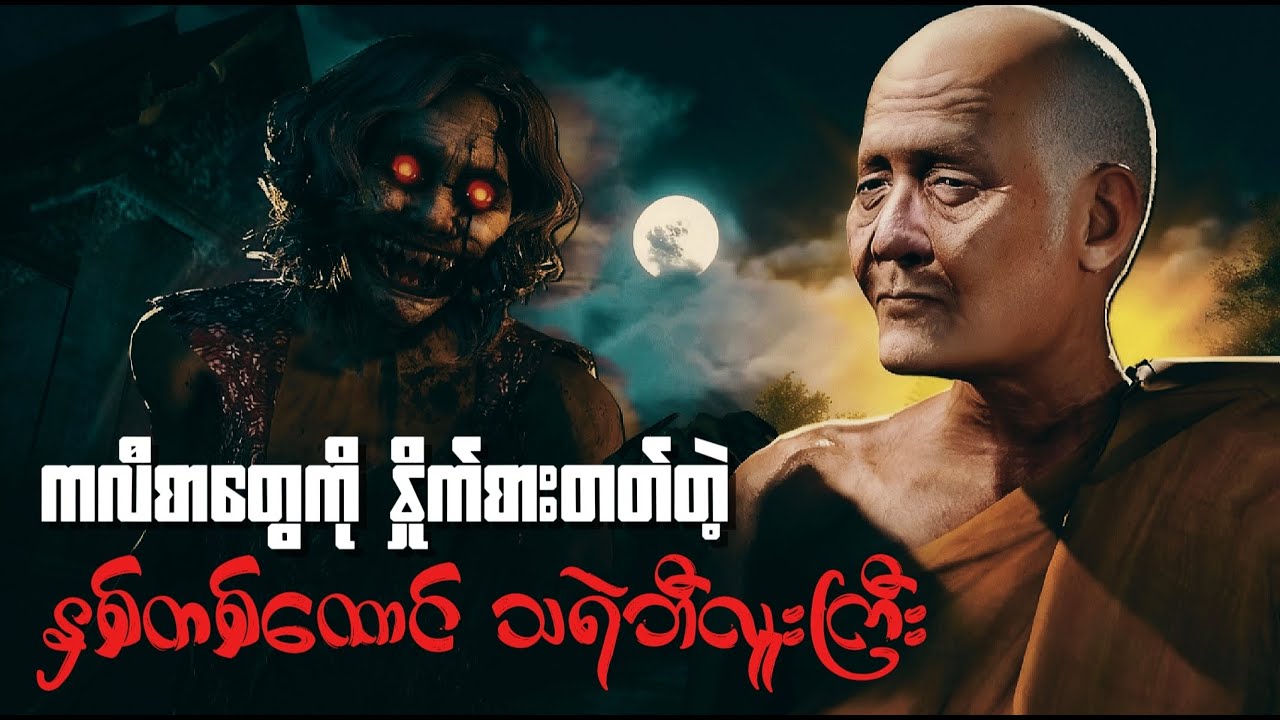နှစ်တစ်ထောင် သရဲဘီလူးကြီးနဲ့ အစွမ်းထက် ဆရာတော်ကြီး #horror #myanmarstories #animationstyle