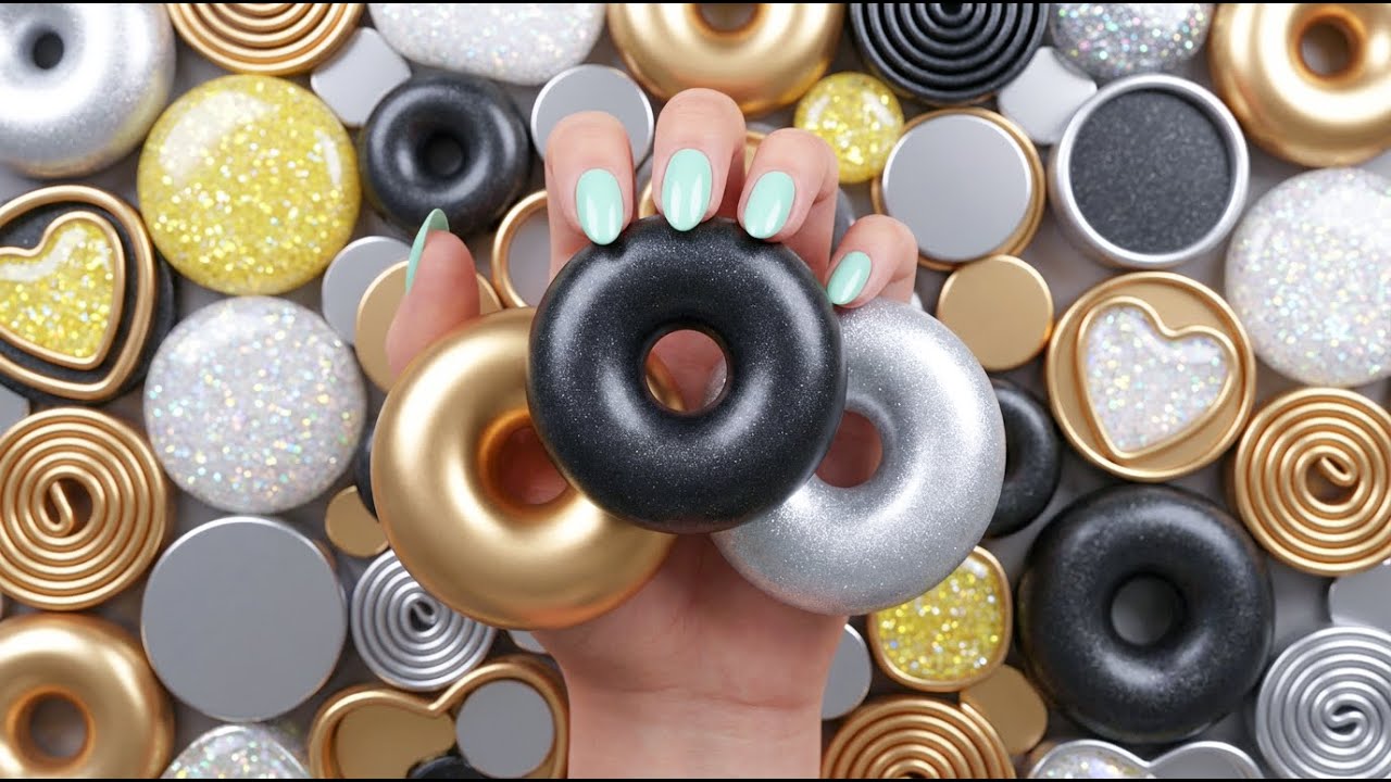 Calming ASMR Experience: Luxury Soap Crushing, Glitter Sprinkles & Soft Starch