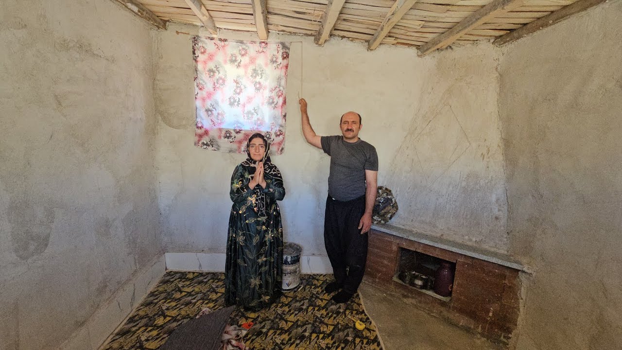 In the heart of the mountains; the curtains were installed, what does their house look like now?