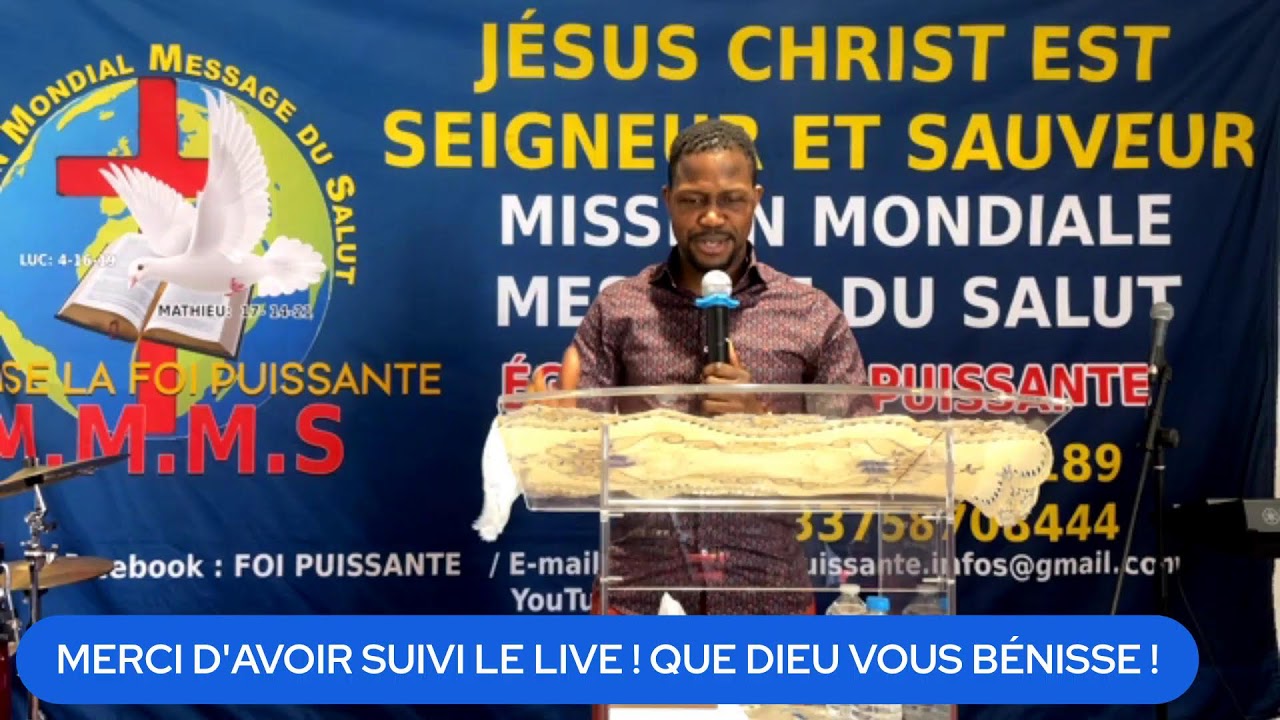 CULTE DOMINICAL DE GLOIRE 15 MARS 2026