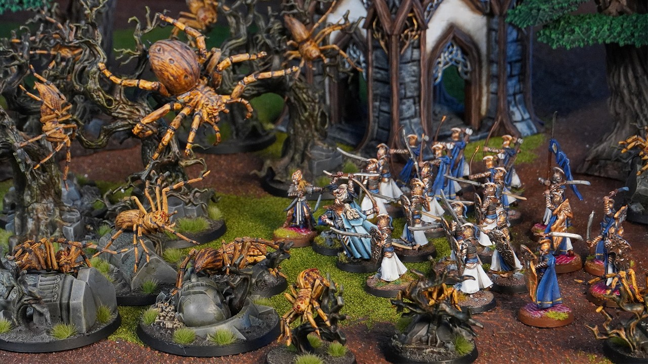 Rivendell Vs Dark Denizens! ~ Middle Earth SBG Battle Report