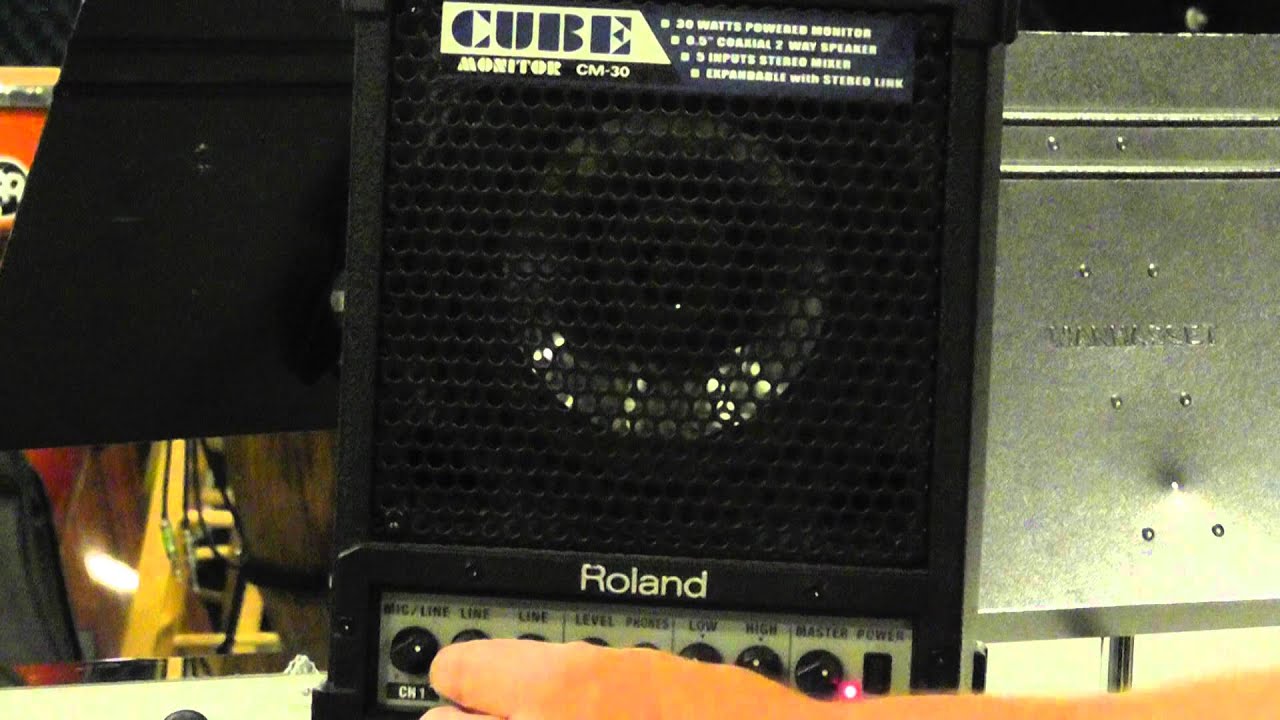 Roland Cube CM30 Monitor demo