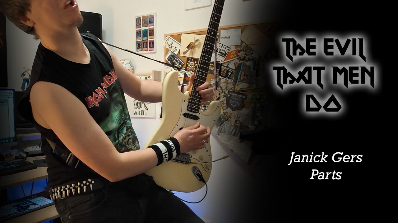 THE EVIL THAT MEN DO Janick Gers Guitar Playthrough