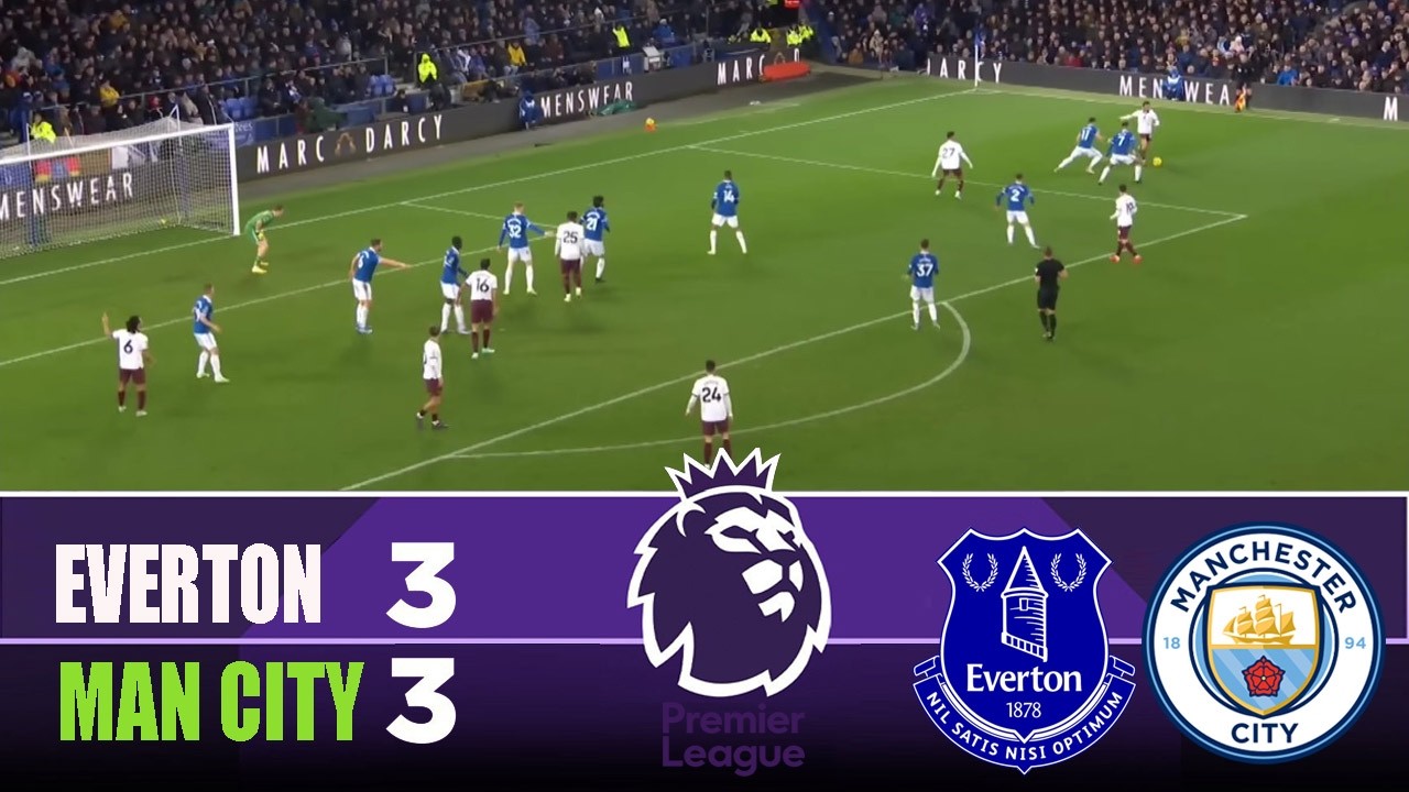 EVERTON vs MANCHESTER CITY 3-3 | 2026 Premier League | Match Highlights