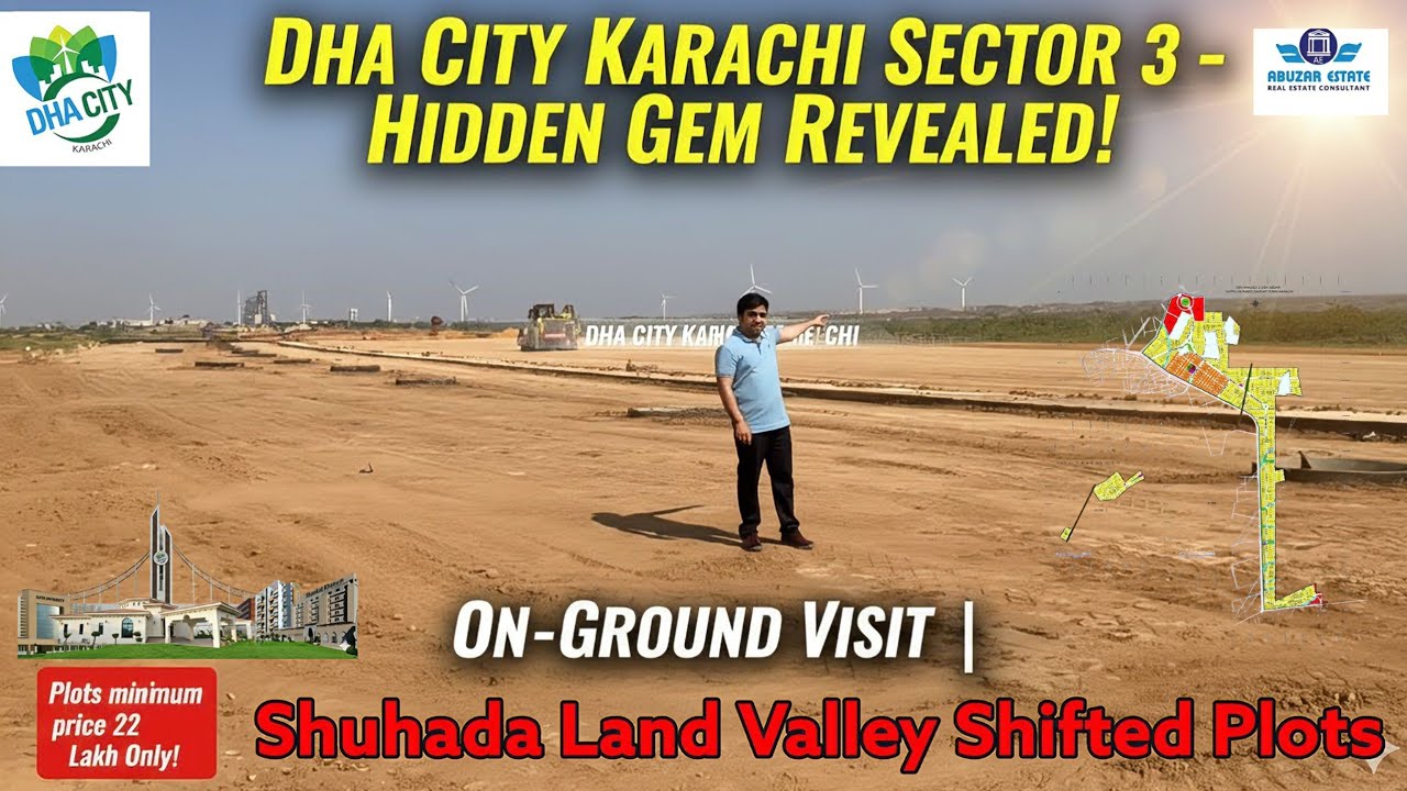 DHA City Karachi Shuhada Land | Valley Shifted Plots | Latest Investment Update 2025