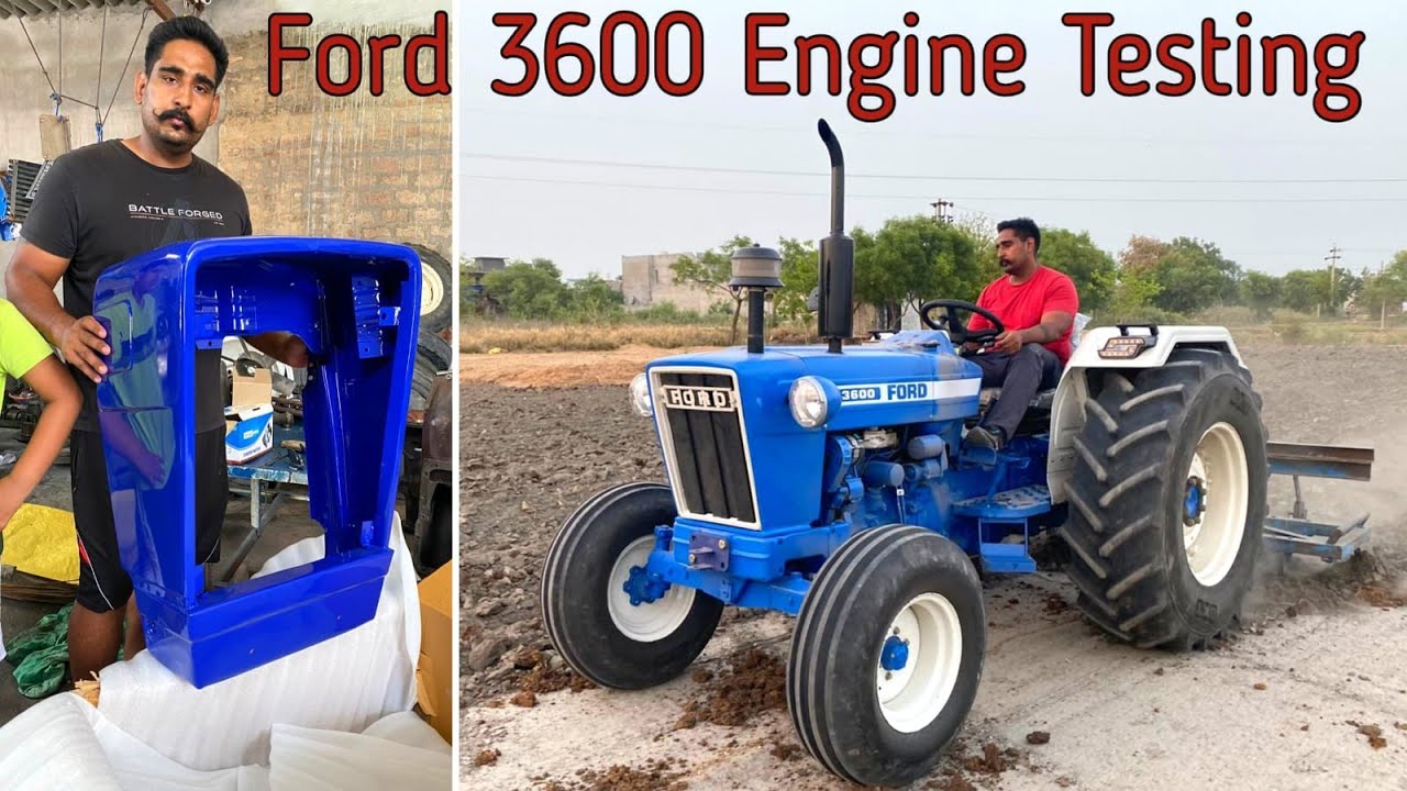 Ford 3600 Engine Testing with Fat Tyres 16-09-28 | Ford Original Front Show | Tractor Modifications