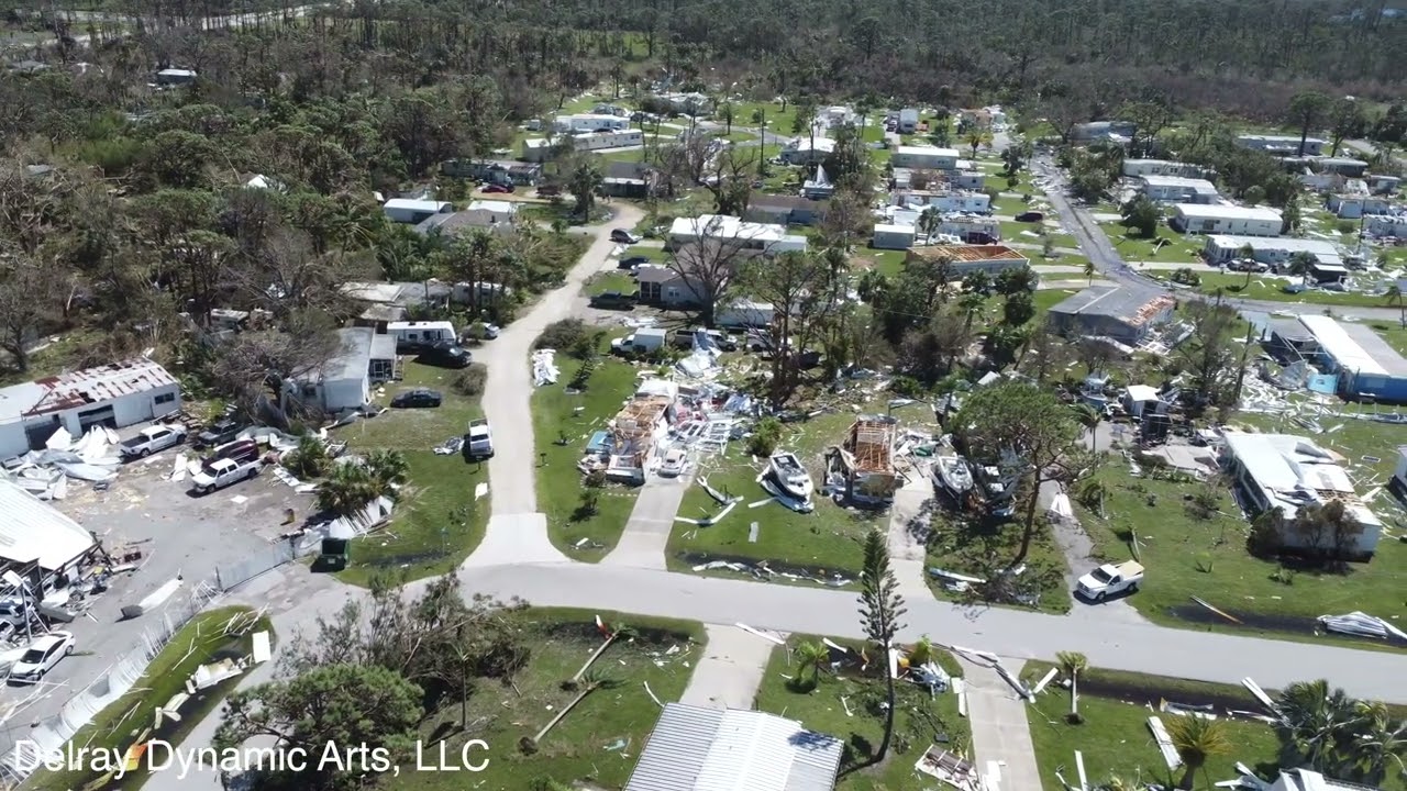 Drone Video of Hurricane Ian Damage to Southwest Florida -- DJI Mini 2 Drone