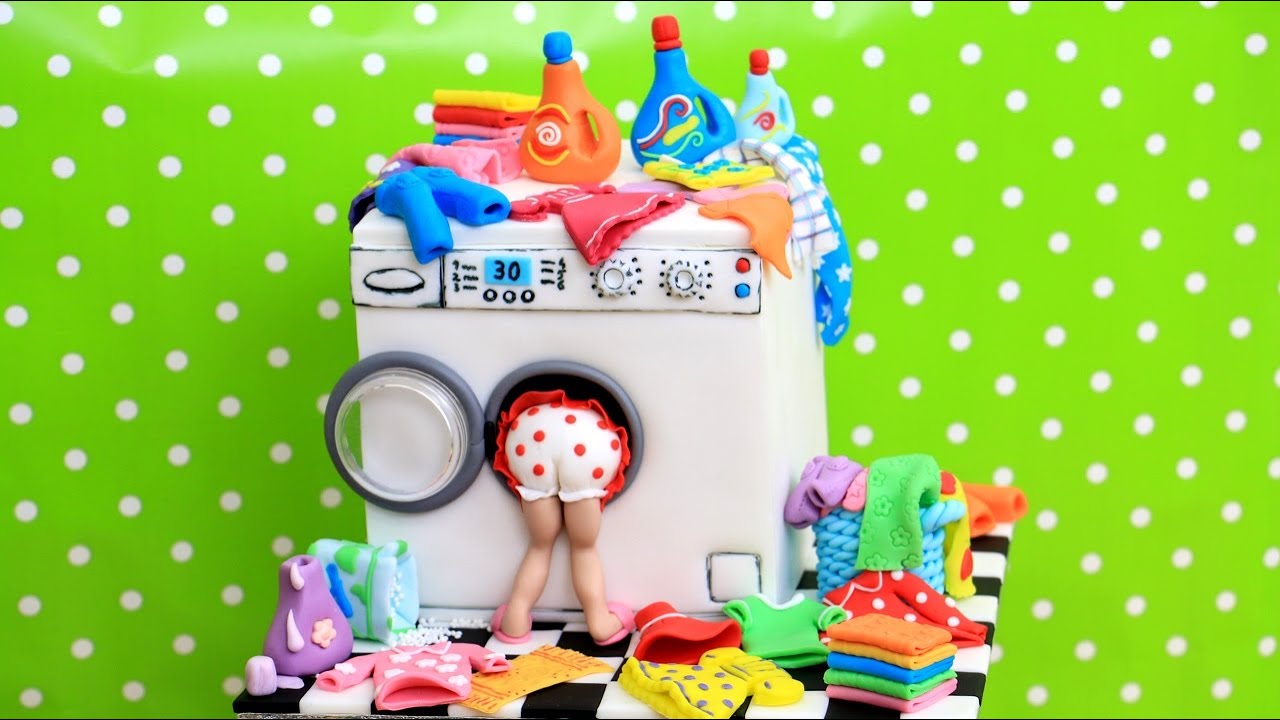 Laundry Cake with Miniatures | Amazing Cake Idea by Cakes StepbyStep