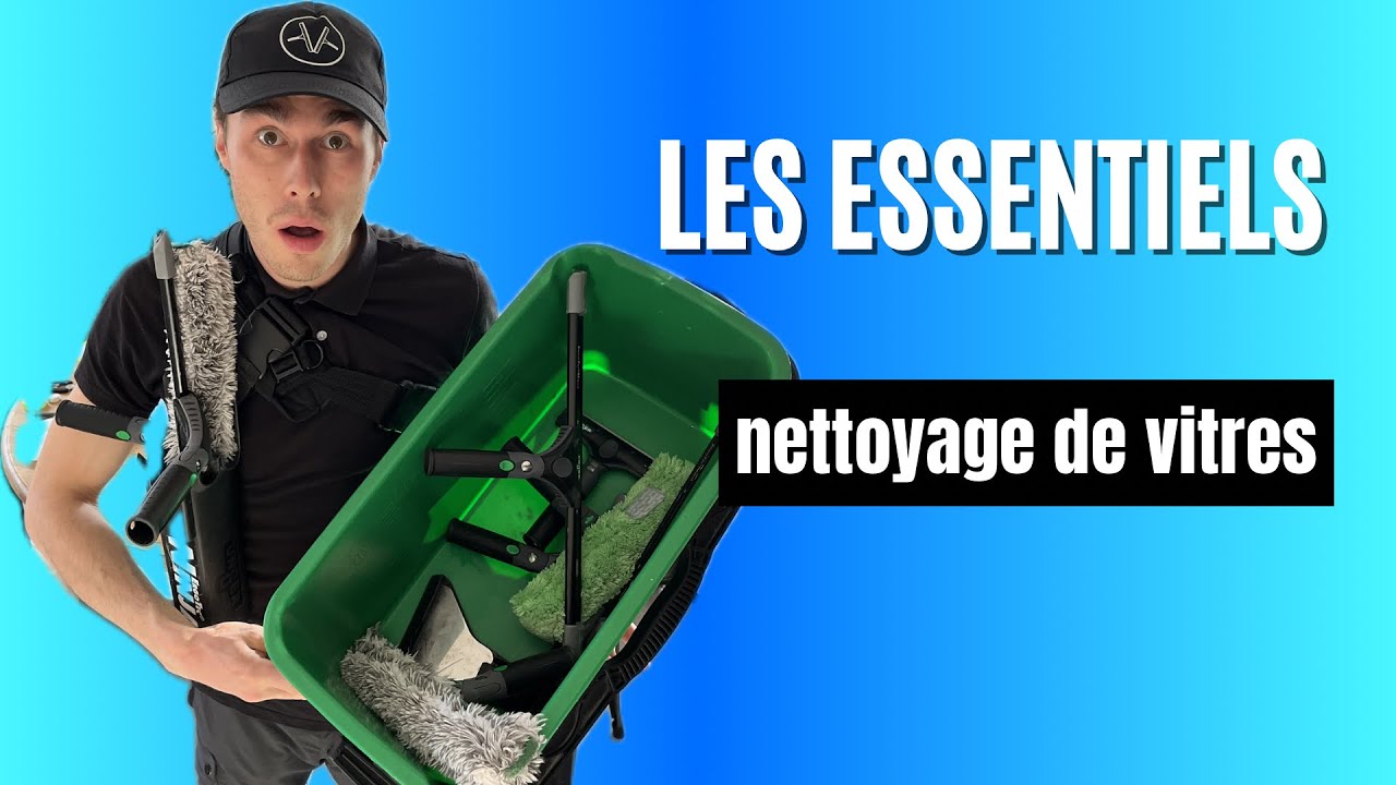 Le matériel pour démarrer un business de nettoyage de vitres