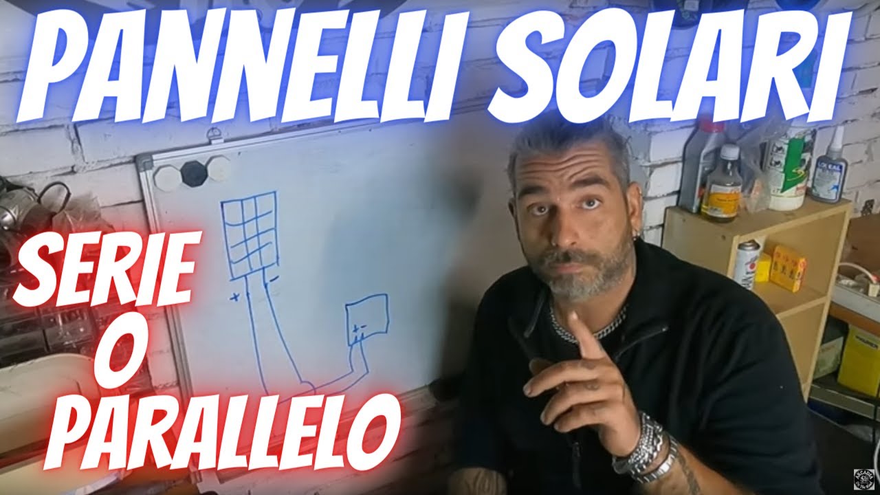 PANNELLI SOLARI FOTOVOLTAICI CAMPER VAN Serie o Parallelo 1di2