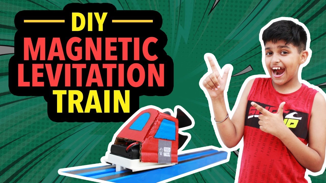 How to make Magnetic Levitation Train At Home  | DIY Magnetic Levitation Train | Sparsh Hacks