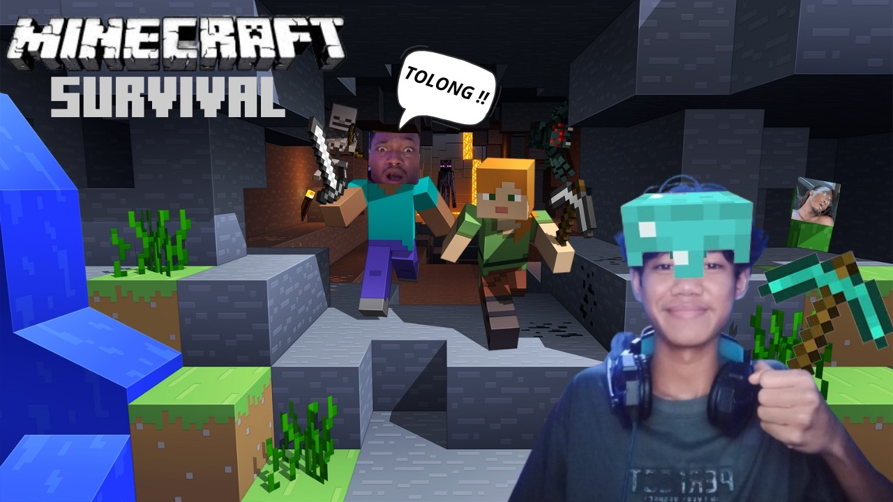 🔴 LANJUT BIKIN BASE KALI YAK - PUASA (DAY 12) - MINECRAFT SOLO HARDCORE #3