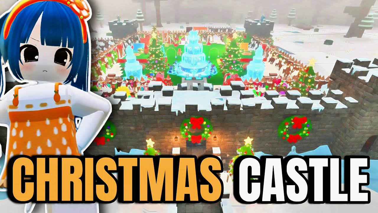 I Built a CHRISTMAS CASTLE using the NEW CLASS in 99 Nights in the Forest (Roblox)