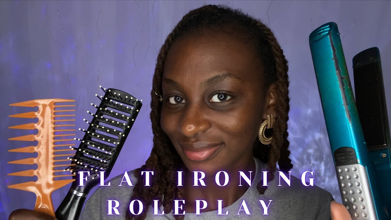 Christian ASMR- Flat ironing your hair Roleplay (verses on strength, prayer)
