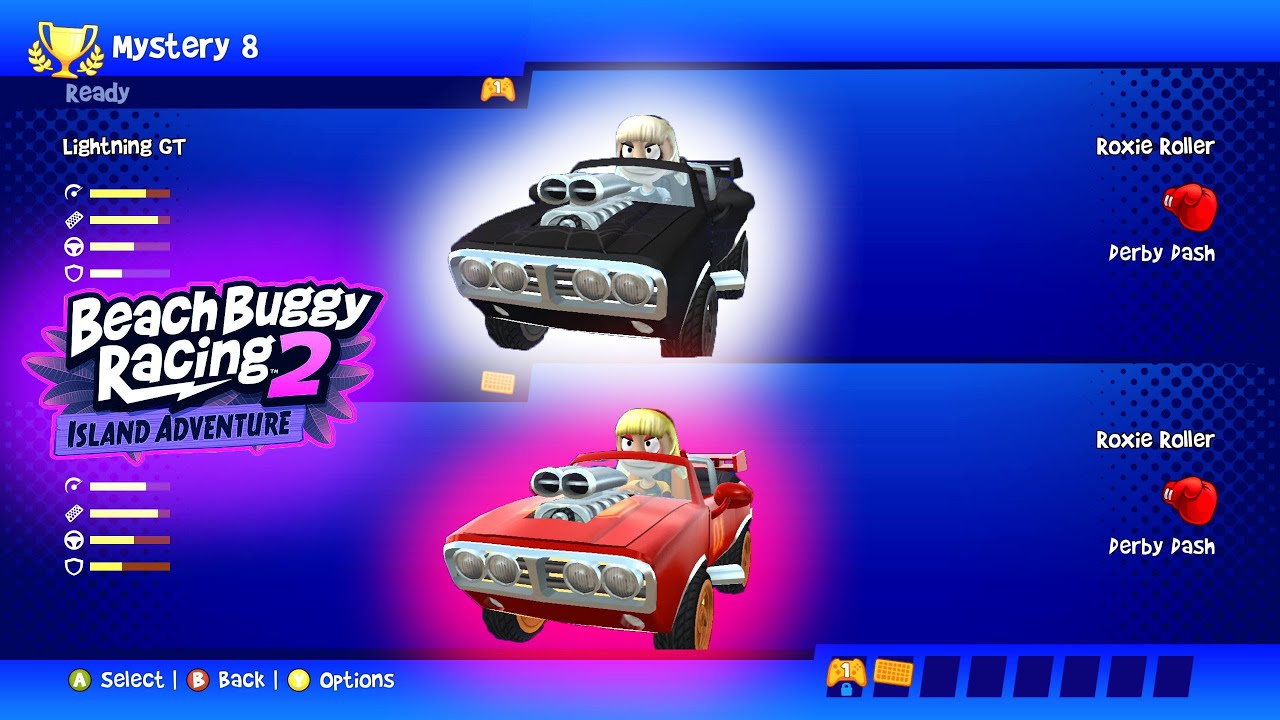 Roxie Roller VS Roxie Roller - Lightning GT - Beach Buggy Racing 2 Island Adventure