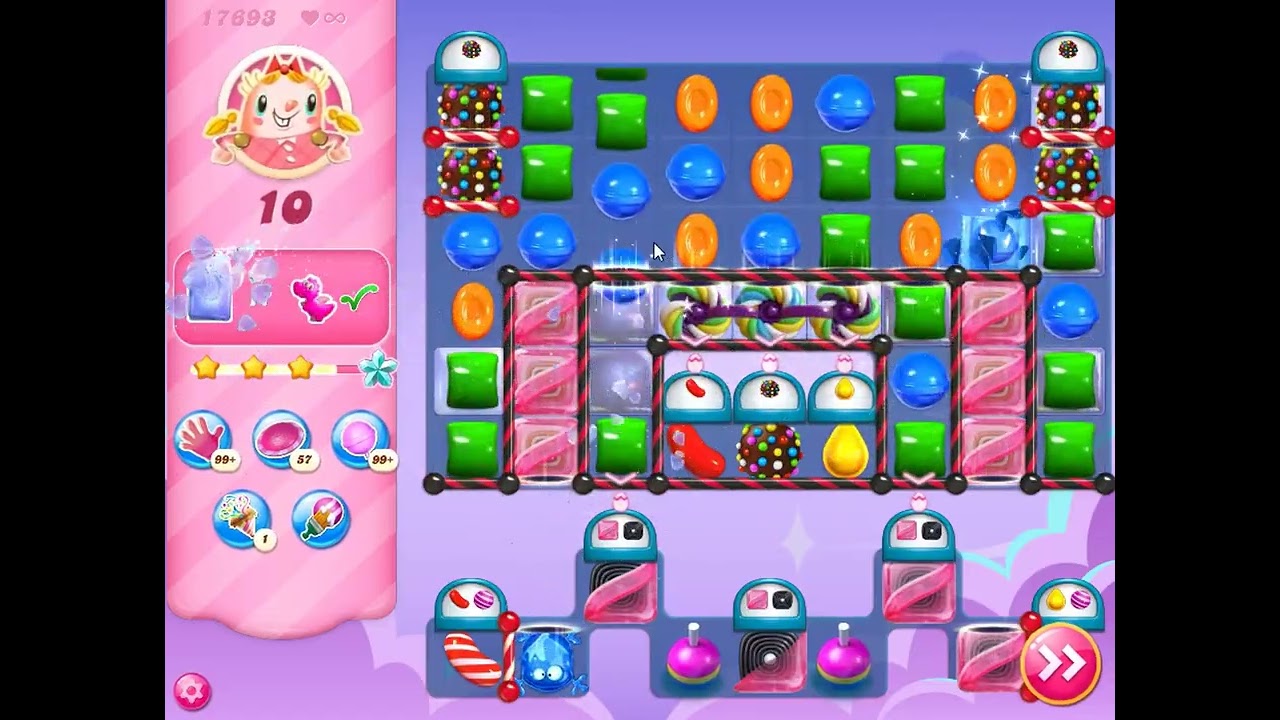 Candy Crush Saga Level 17693 - NO BOOSTERS | SKILLGAMING ✔️