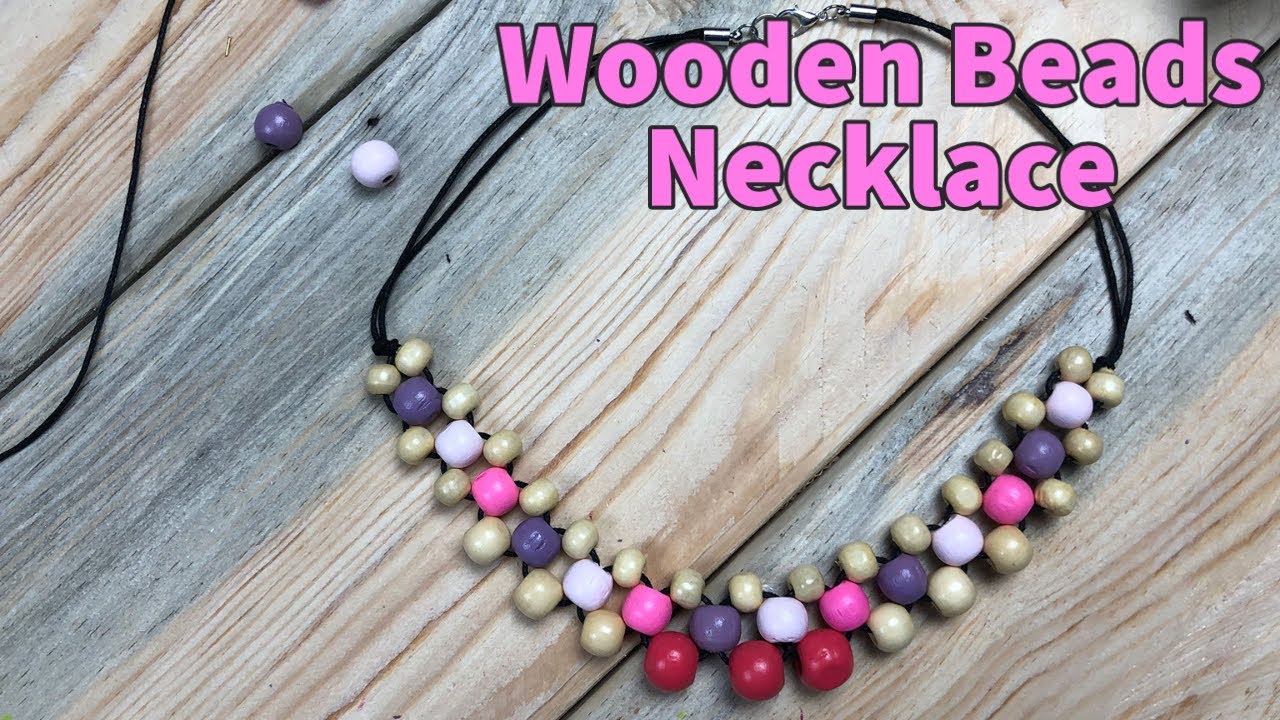 Easy Wooden Beads Necklace