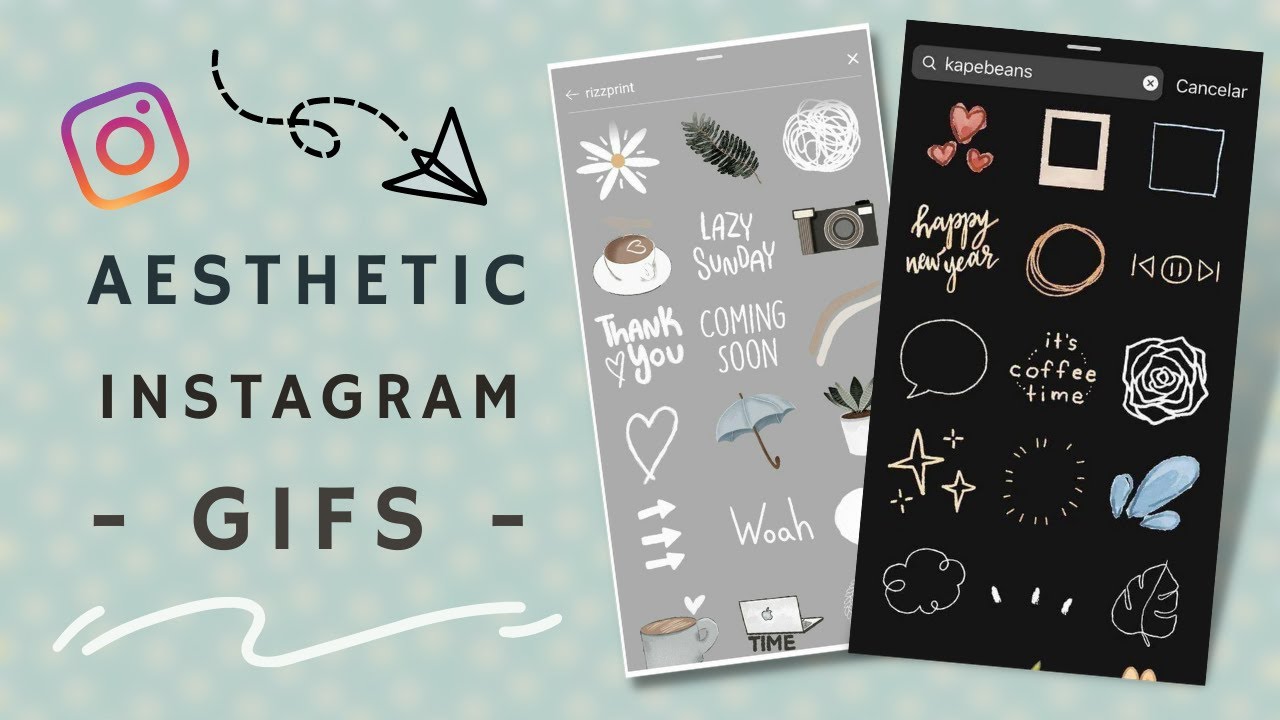 THE BEST AESTHETIC GIFS / STICKERS FOR INSTAGRAM STORIES