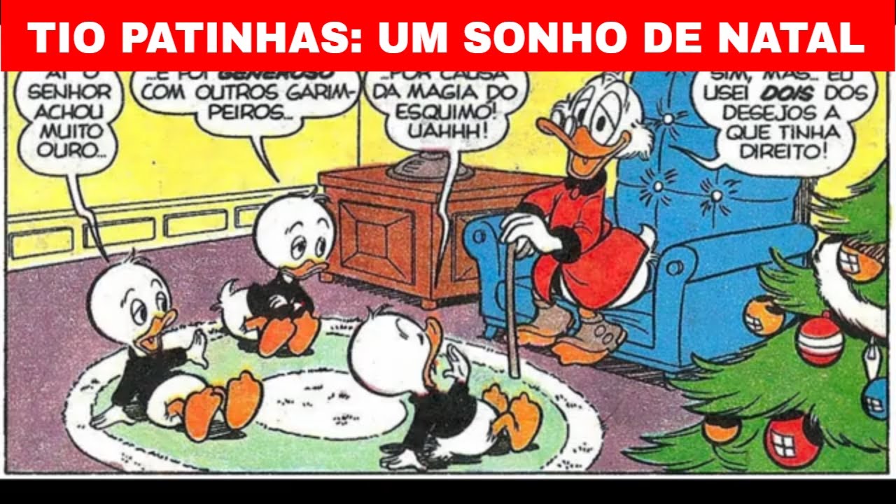 Tio Patinhas em Um Sonho de Natal - História em Quadrinhos
