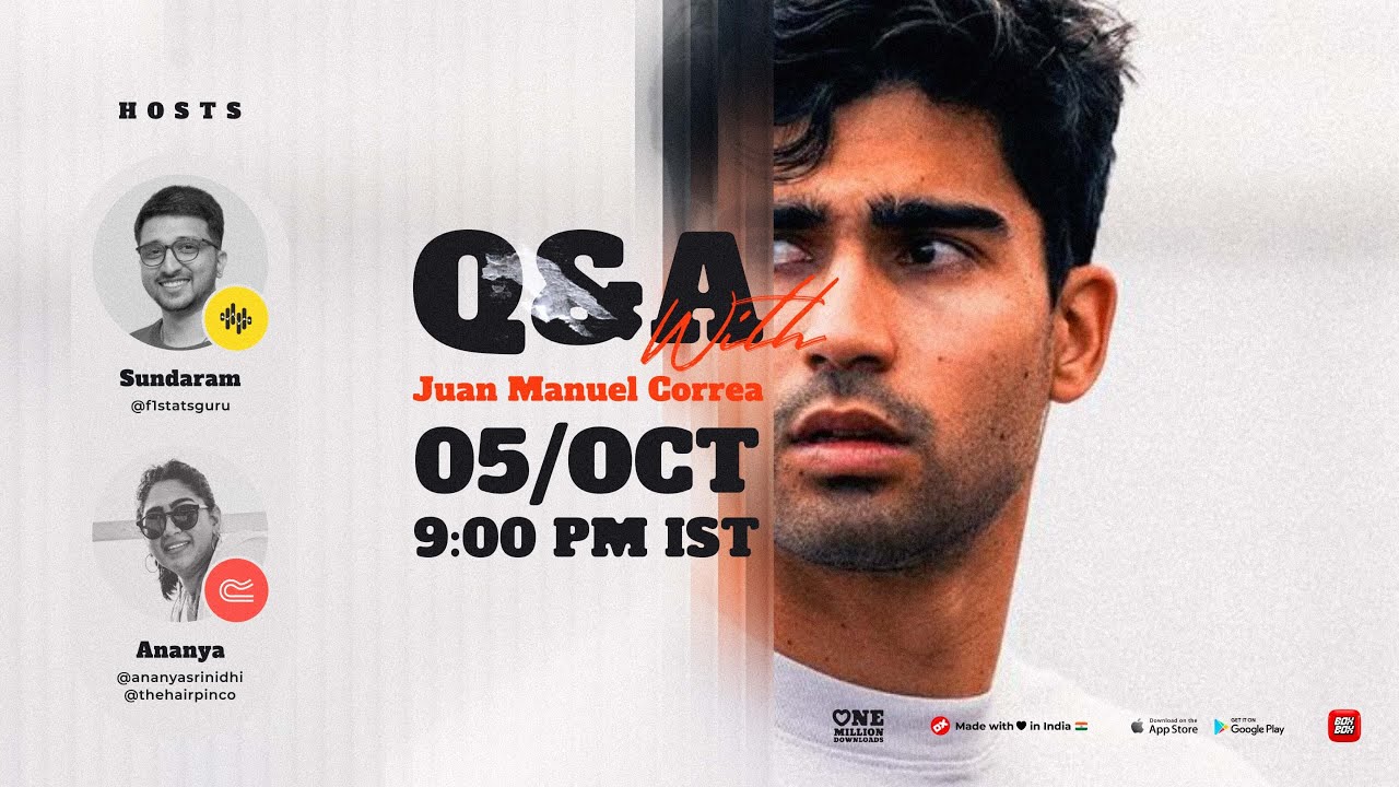 Q&A Session with Juan Manuel Correa, Formula 2 and WEC Driver