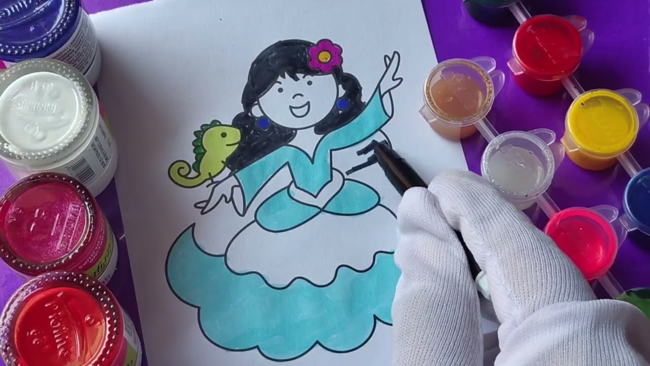 Beutiful drawing and colouring videos-1002🫟🎨🖌️