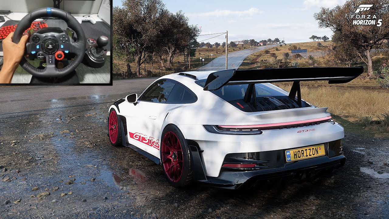 Porsche 911 GT3 RS - ForzaHorizon5 - Logitech G29 Steering Wheel gameplay