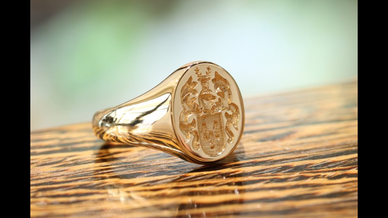 Handcrafting a solid gold signet ring in our jewellery workshop