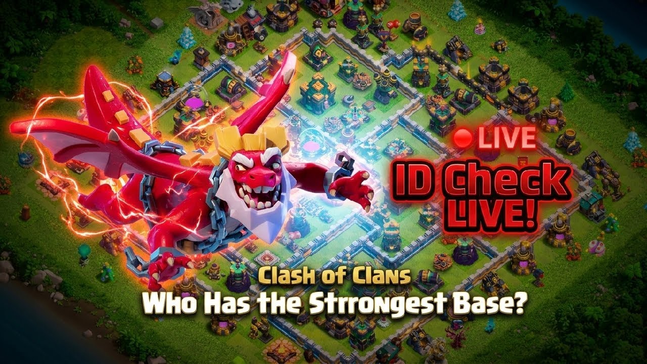ID Check LIVE! Who Has the Strongest Base? | Clash of Clans 🔥| skylit gaming | #shorts