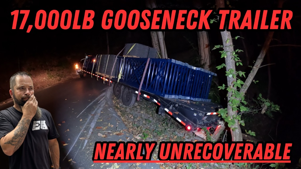 We Almost Couldn't Recover This 17,000lb Gooseneck Trailer | Nearly Lost A $40,000 Load