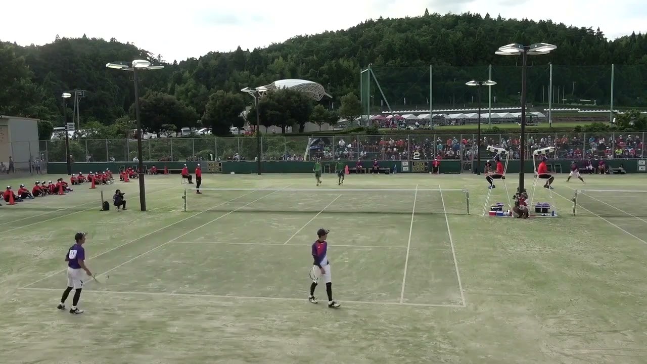 2021年IH ソフトテニス 男子団体 決勝 尽誠学園(香川) vs 高田商(奈良) コート2