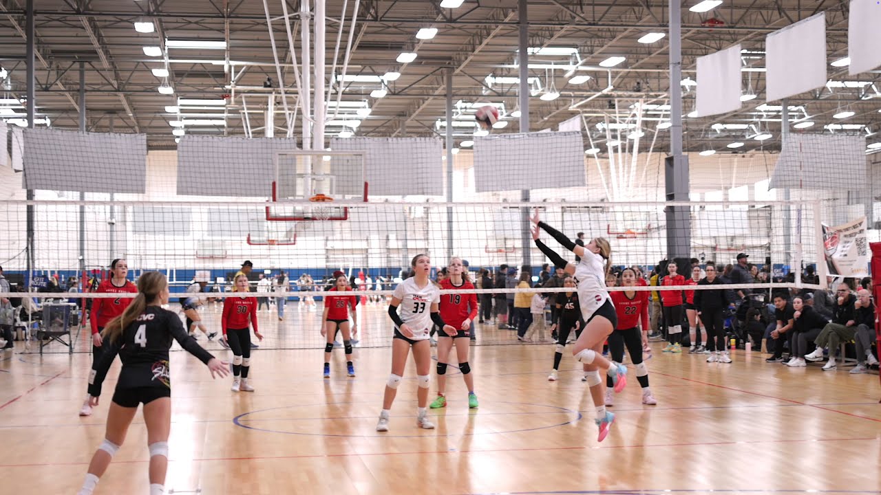 OCVC 14-1 girls volleyball playing at the SCVA Coastal Combine 2025