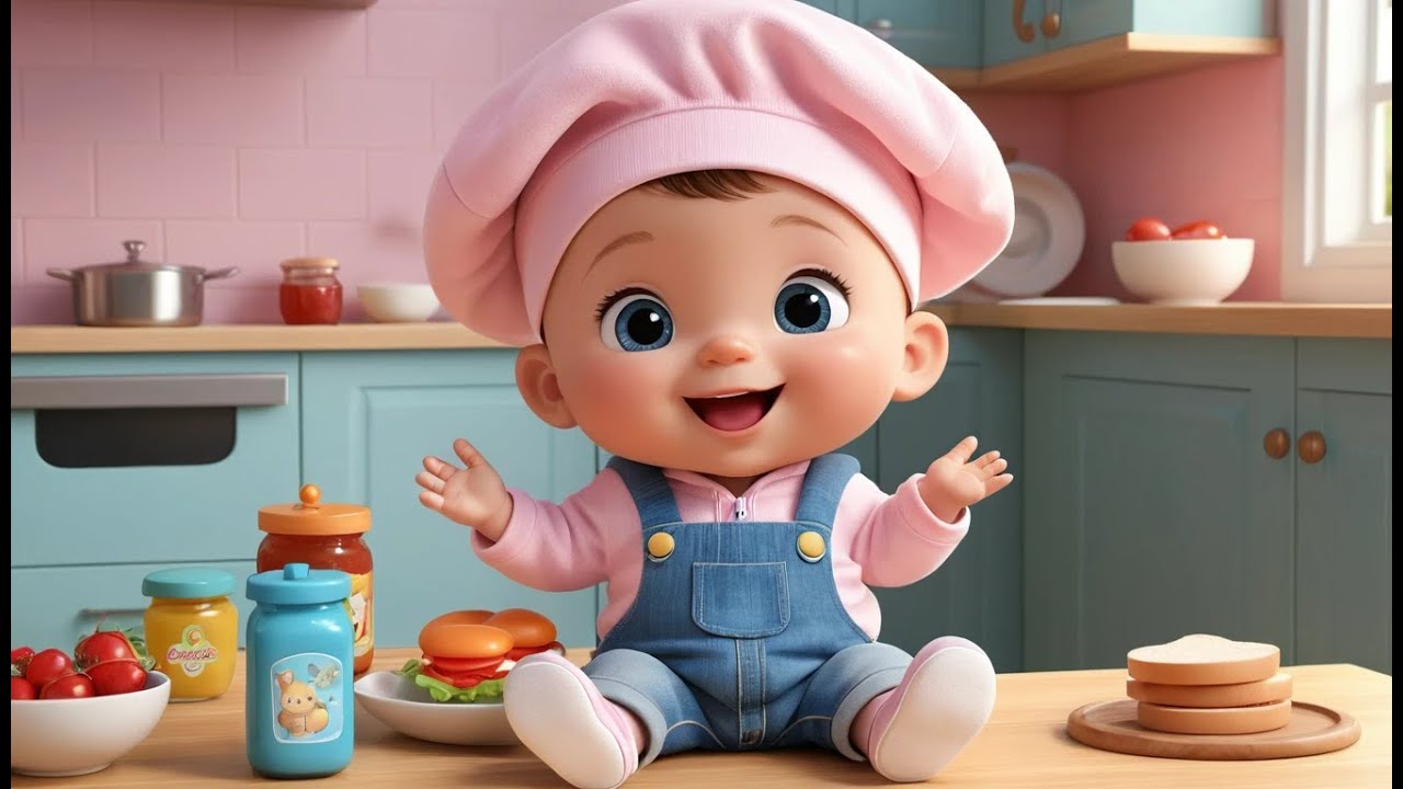 Tiny Chef Sandwich Jam | Fun Cooking & Learning Nursery Rhyme for Kids | Baby Learning Song