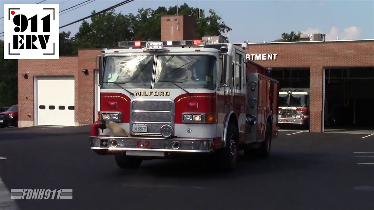 Milford Fire Engine 2 Responding