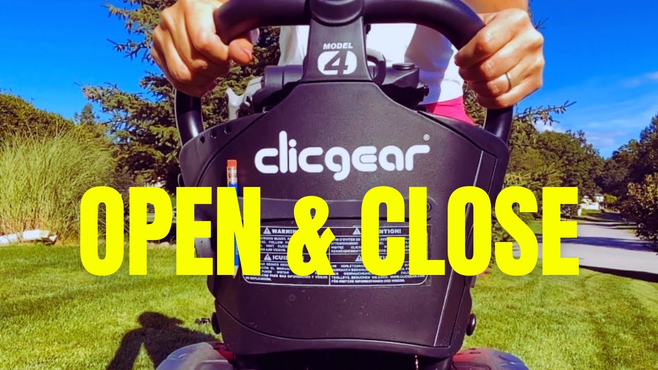 Clicgear 4.0 - Review How To Open & Close the Push Cart for Golf