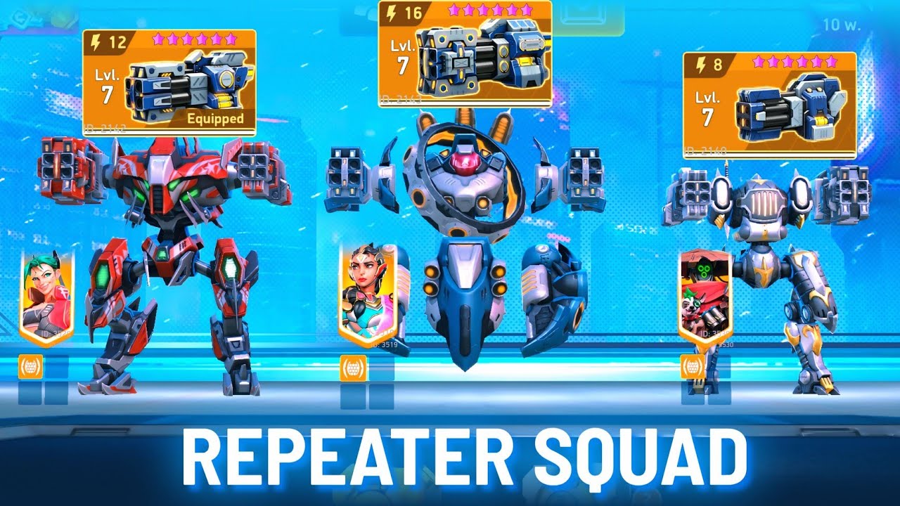 Repeater Squad - Repeatedly Killing Enemies - Seeker Hemlock Redeemer - Mech Arena