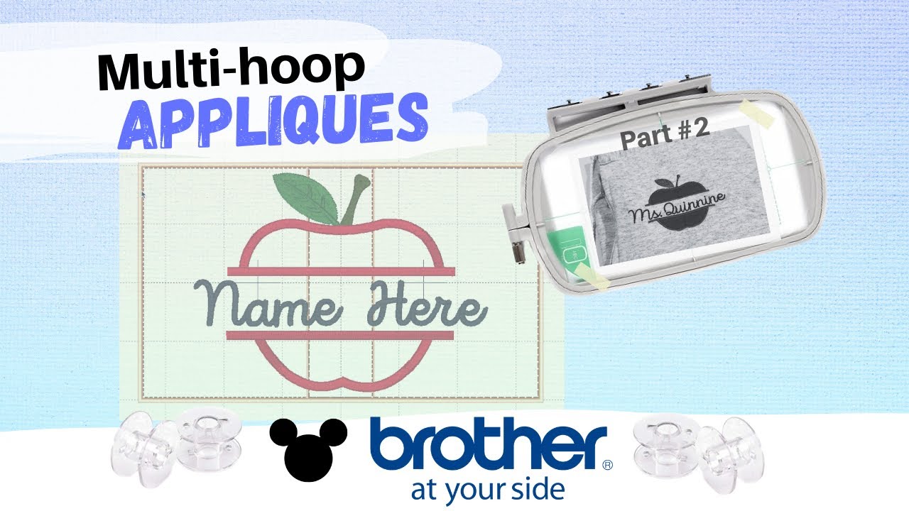 Can you Embroider an Appliqué File using a Multi-Position Embroidery Hoop ?