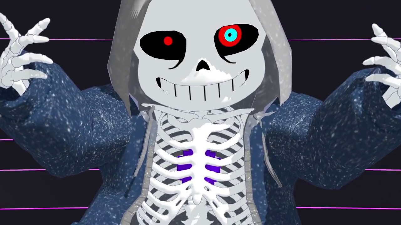 【MMD】虎.視眈.々(Murder Sans)【UNDERTALE】