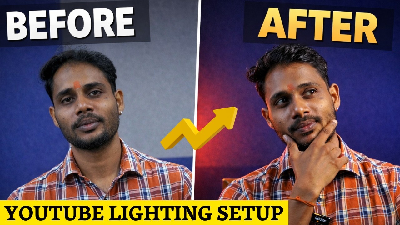 YouTube Lighting Setup Hindi | Cinematic Lighting Tutorial for YouTube Videos