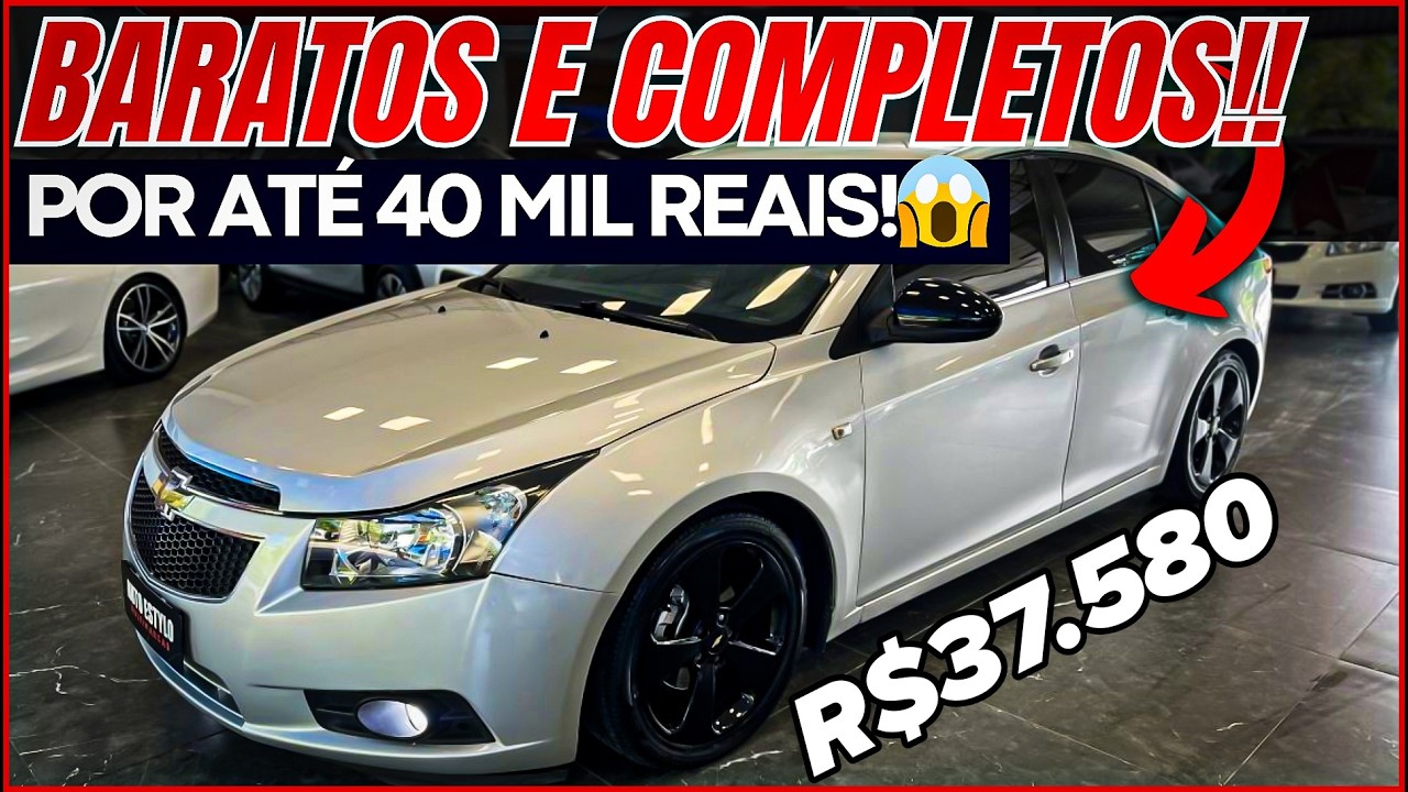 🔥 7 CARROS ATÉ 40 MIL QUE SÓ OS ESPERTOS ESTÃO COMPRANDO – O MERCADO AINDA NÃO ACORDOU! 😱