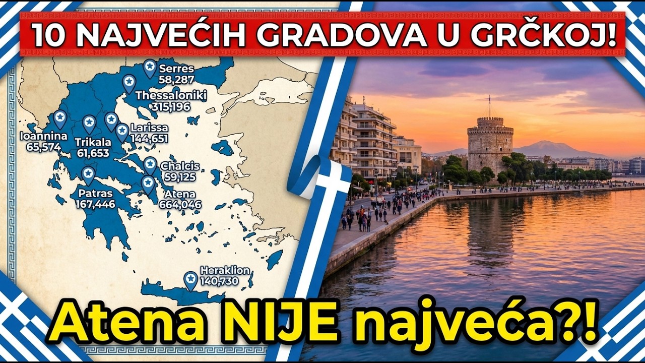 10 NAJVEĆIH GRADOVA U Grčkoj – Atena TEK #2!?