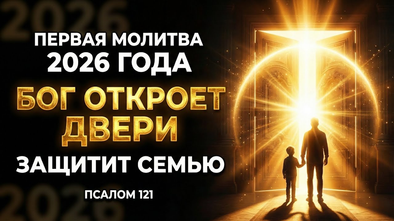 ПЕРВАЯ МОЛИТВА 2026 ГОДА — Бог Откроет Тебе Двери и Защитит Твою Семью (Псалом 121)