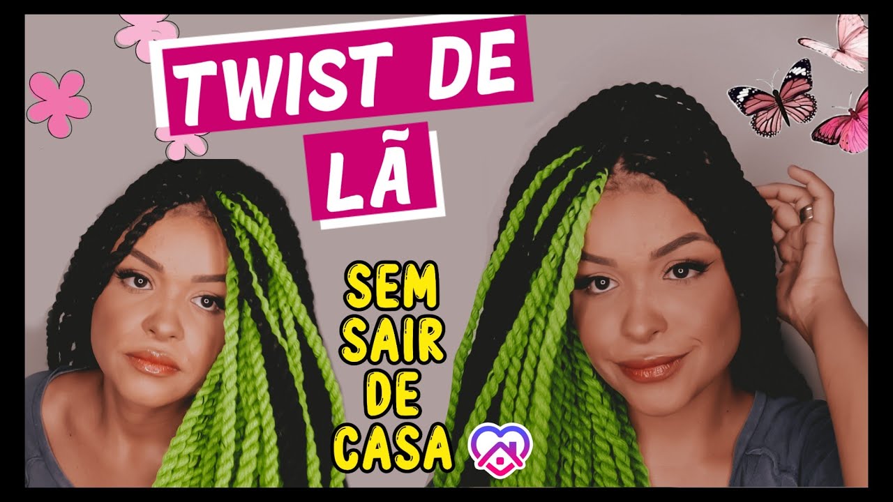 Como fazer TWIST de LÃ com 2 cores *RÁPIDO e FÁCIL #QuarentenaDoCeu