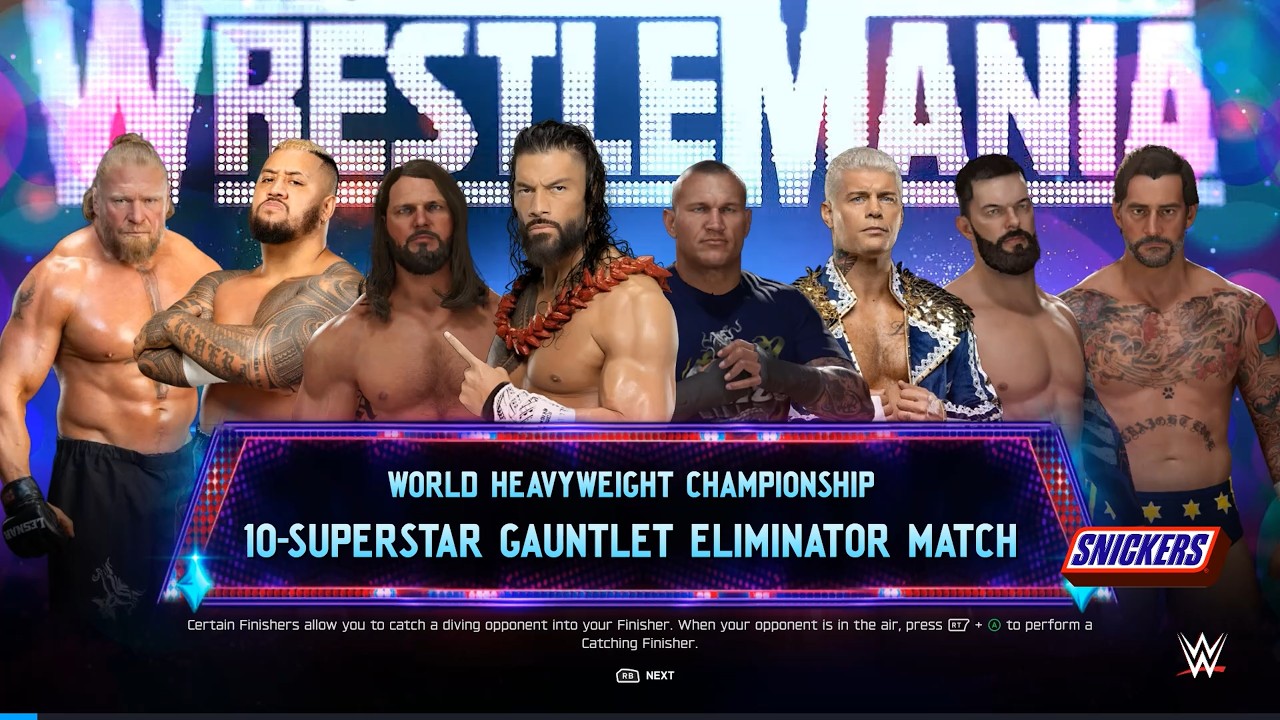 10 Man Legendary Gauntlet Eliminator Match - WWE 2K25 Gameplay (4k 60 FPS )